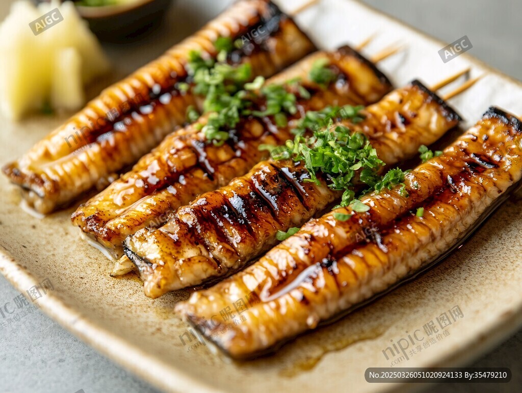 烤鰻魚串 美味誘人呈現