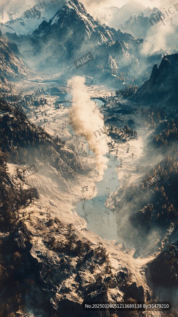 壯麗山川間的夢幻河谷