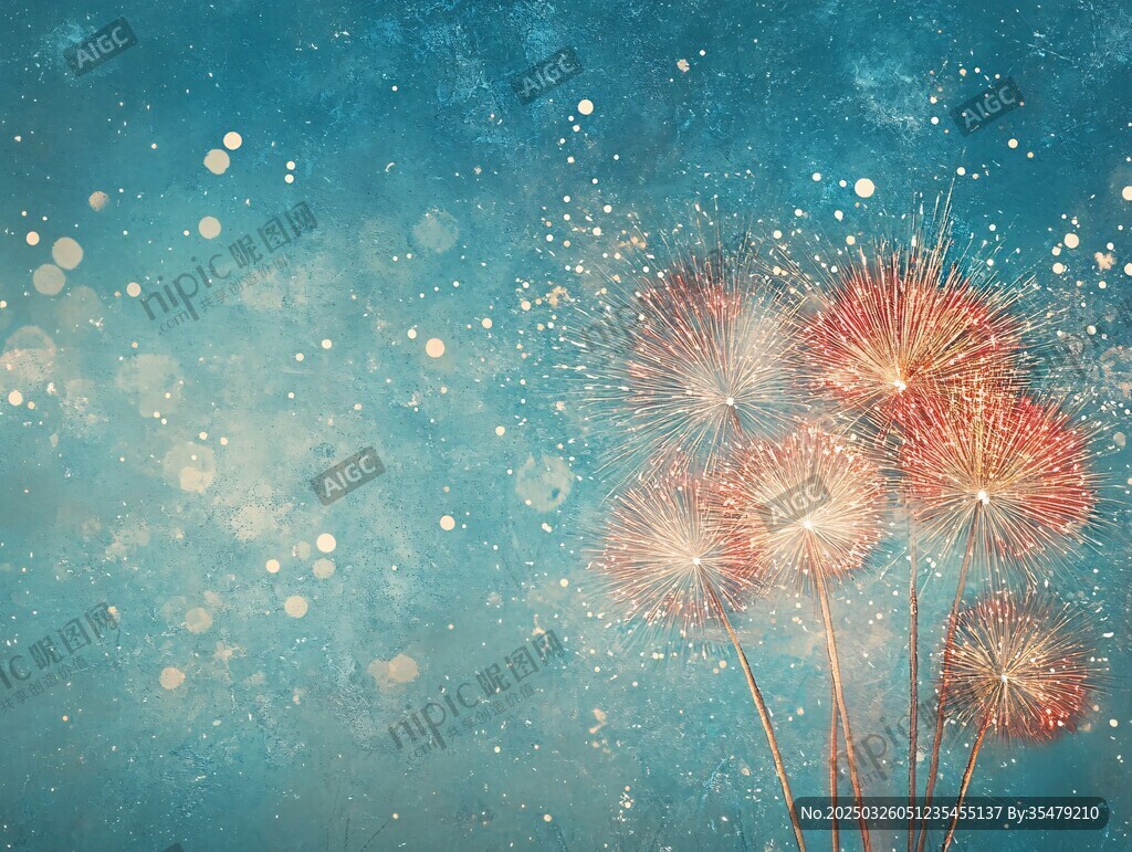 夢幻蒲公英背景圖