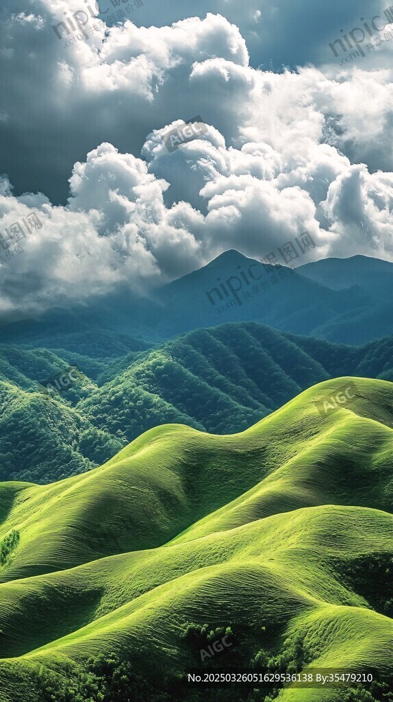 青山云海間的壯美風(fēng)光