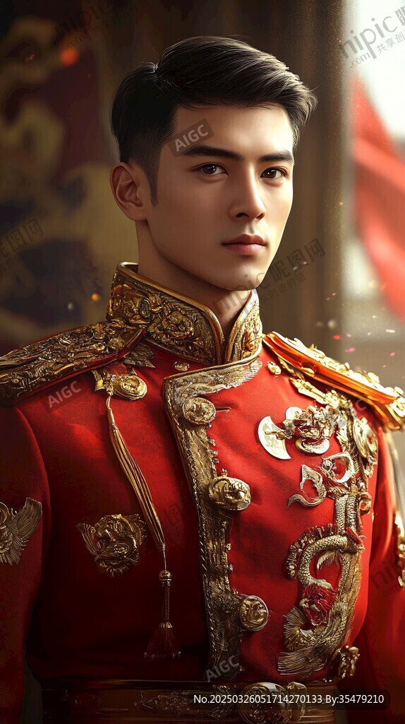中式華服男子 盡顯威嚴(yán)氣質(zhì)
