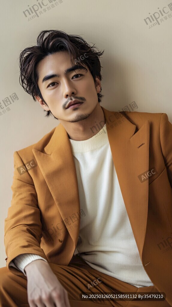 帥氣型男的時尚西裝造型