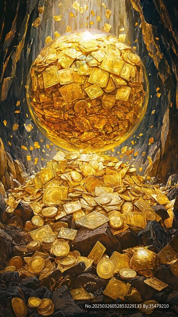 黃金巨球與金幣寶藏奇觀