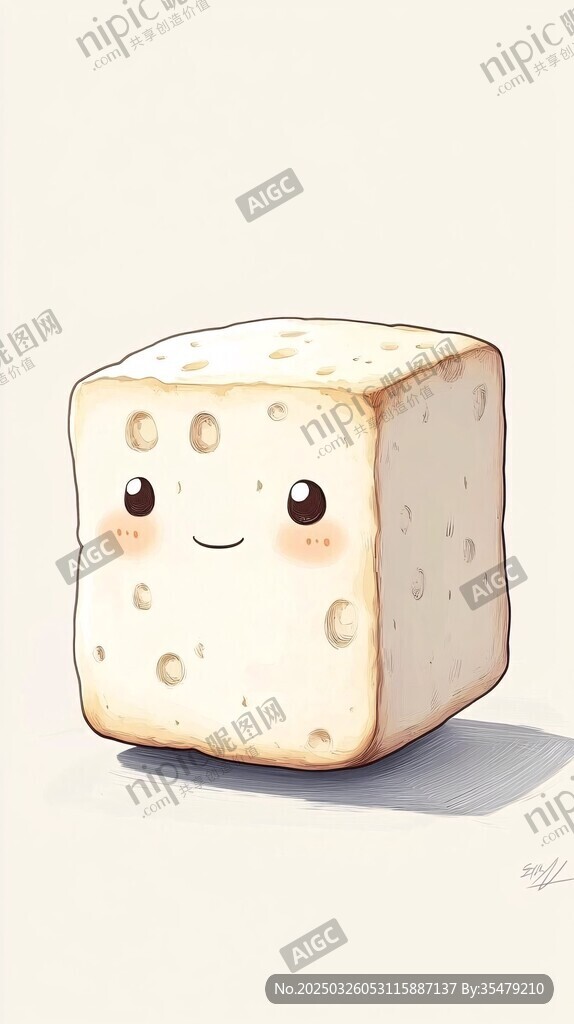 可爱卡通豆腐块形象 可爱卡通豆腐块形象