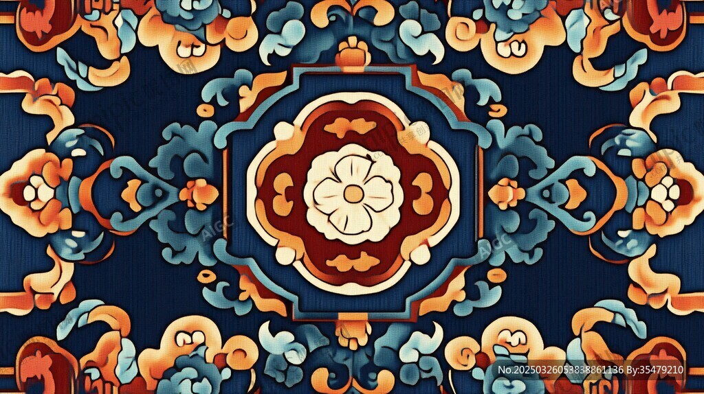 傳統(tǒng)中式古典花紋圖案