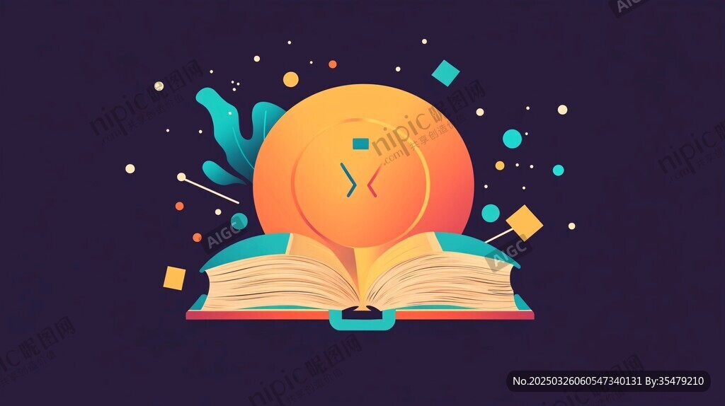 書本上的時鐘與奇幻元素