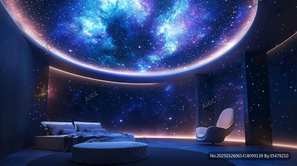 夢(mèng)幻星空臥室營(yíng)造浪漫氛圍