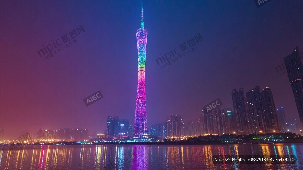 廣州塔夜景璀璨