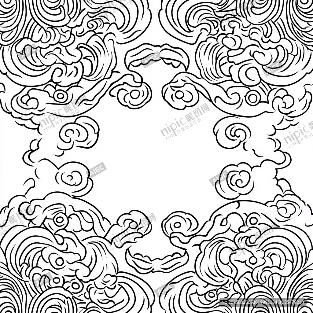 中式傳統(tǒng)云紋圖案設(shè)計(jì)