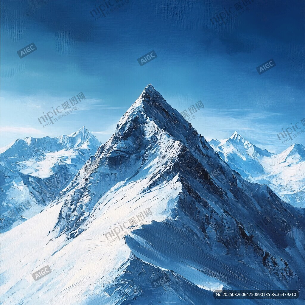 巍峨雪山壯麗風光