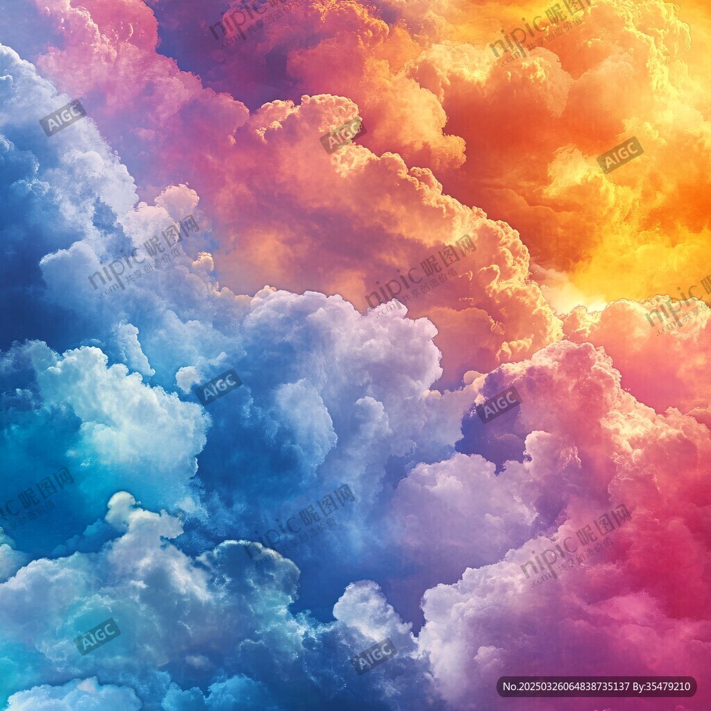 夢幻絢麗的多彩云海景觀