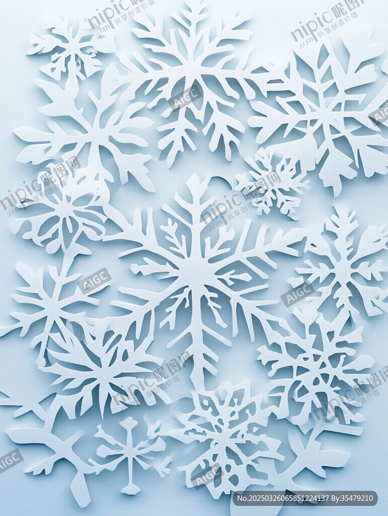 精美紙雪花裝飾圖案