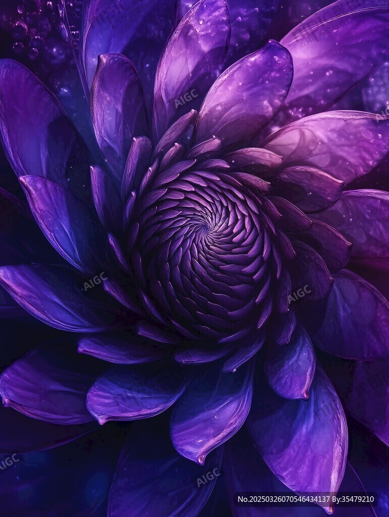 夢(mèng)幻紫色花卉特寫