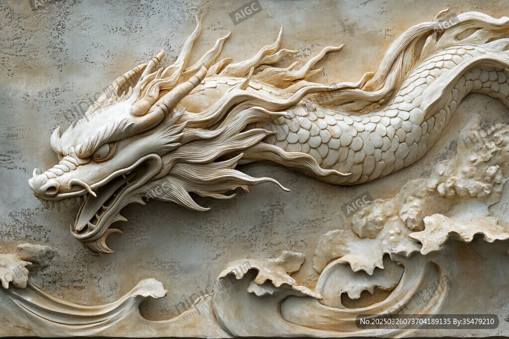 龍形浮雕藝術(shù)作品