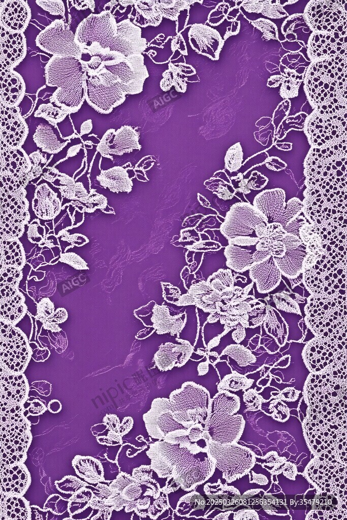 紫色蕾絲花卉圖案背景