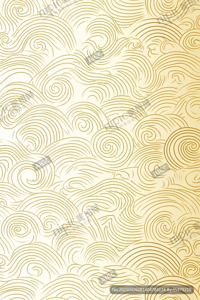 金色祥云紋理背景圖案
