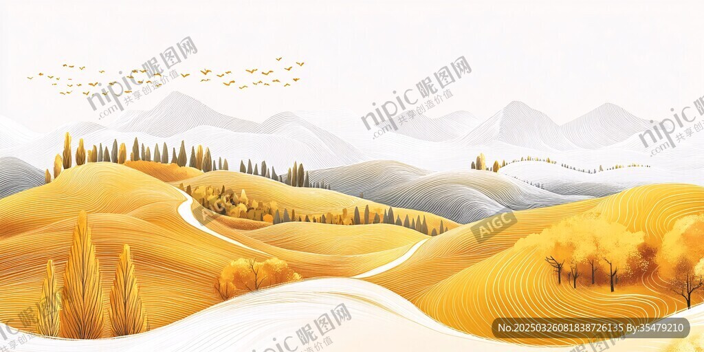 金秋山野風(fēng)光