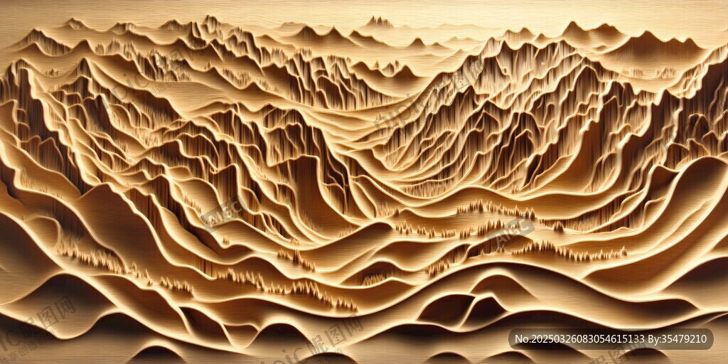 立體山川景觀藝術模型