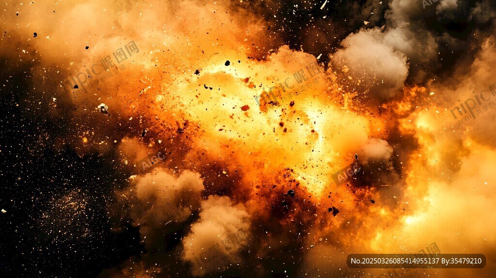 爆炸煙霧特效場(chǎng)景圖