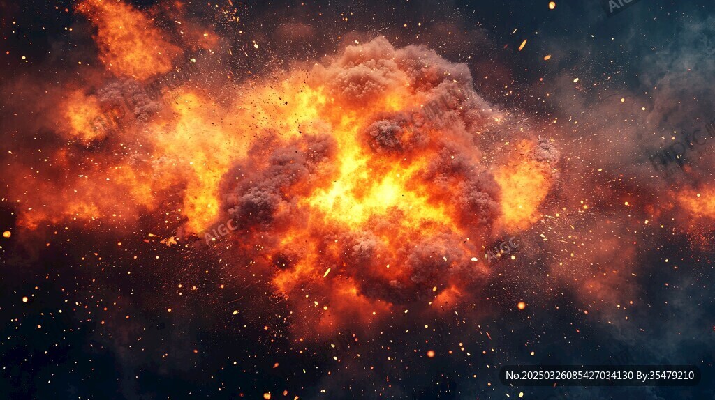 宇宙中的絢爛爆炸景象