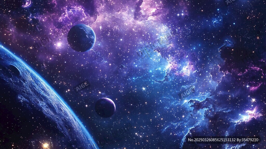 夢幻宇宙星空壯麗景象
