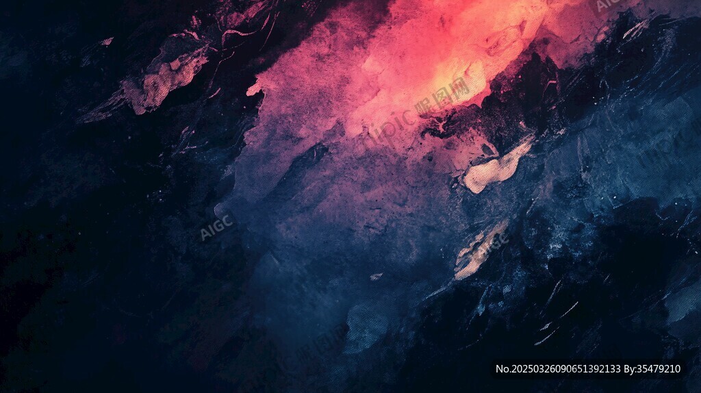 夢幻絢麗的抽象色彩星云