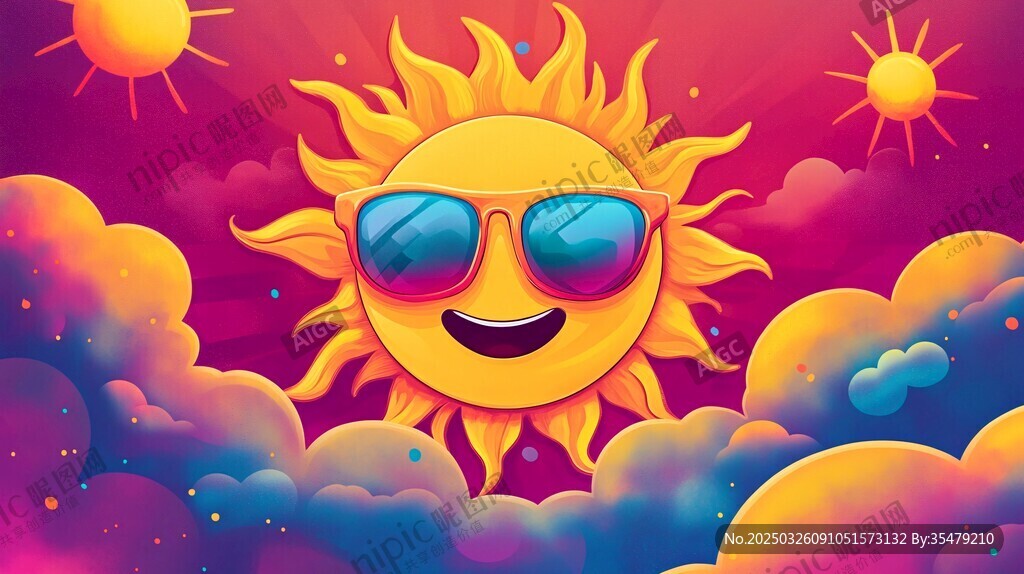 快樂太陽在夢幻云端閃耀