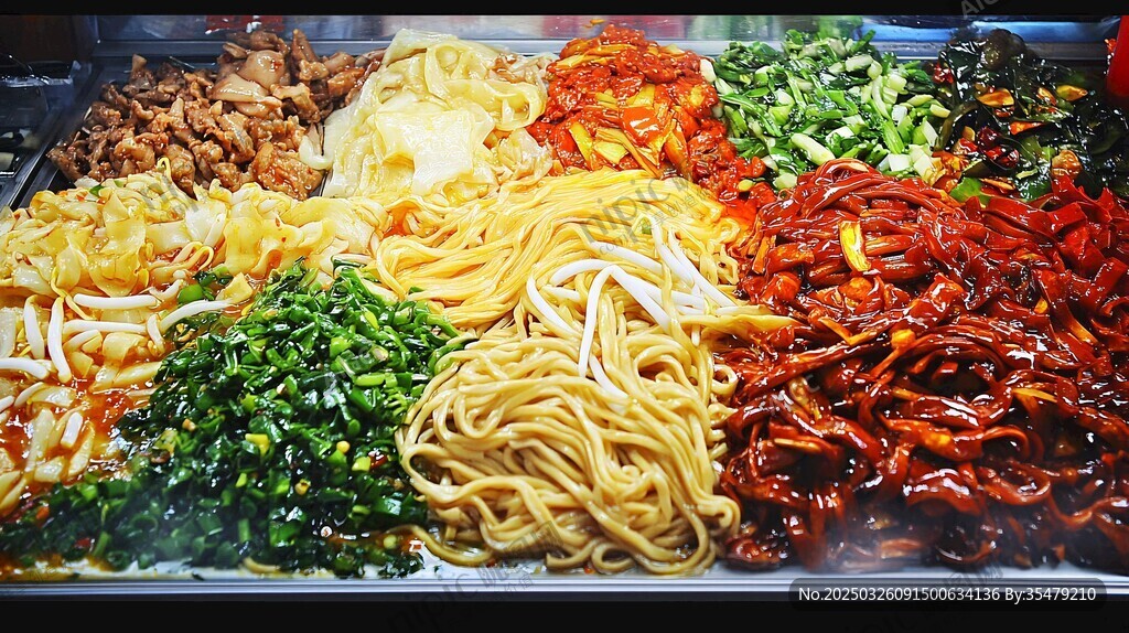 豐富多樣的美味涼拌菜拼盤