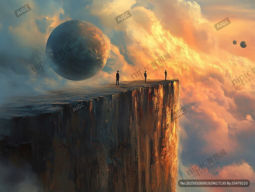 懸崖之上的星際夢幻景象