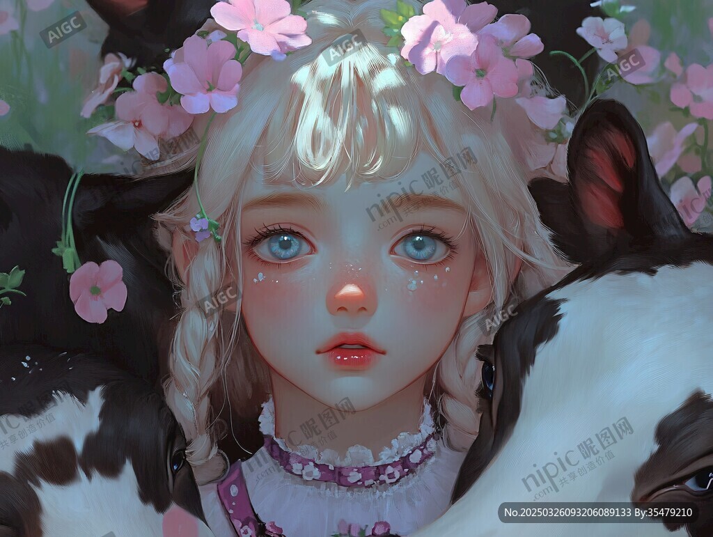 花飾少女與萌趣奶牛