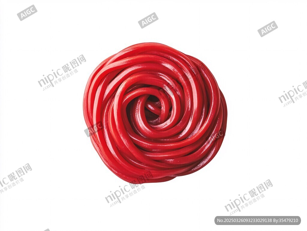 紅色螺旋狀美味棒棒糖