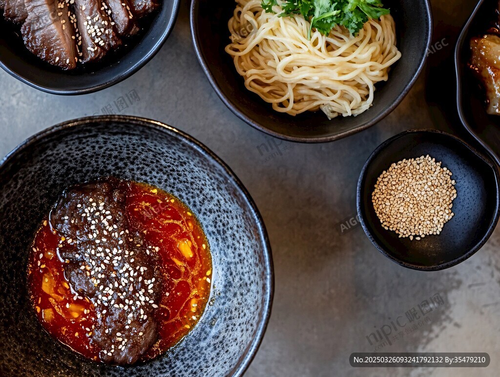 多樣中式面食與美味醬料