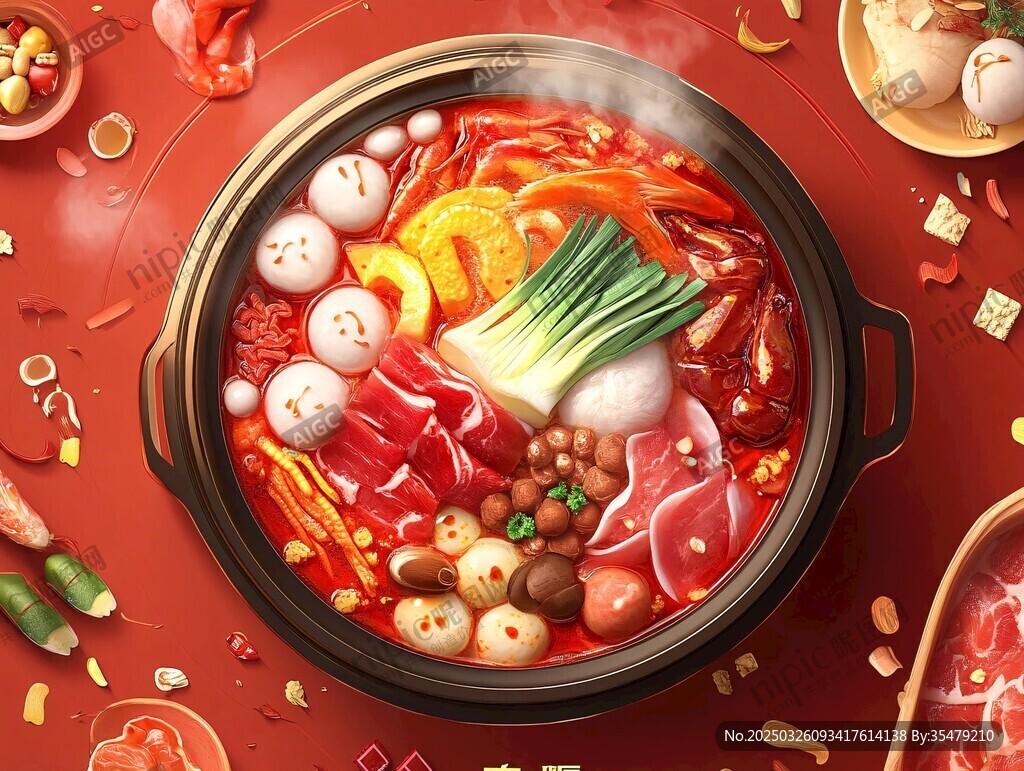 熱氣騰騰的美味火鍋盛宴