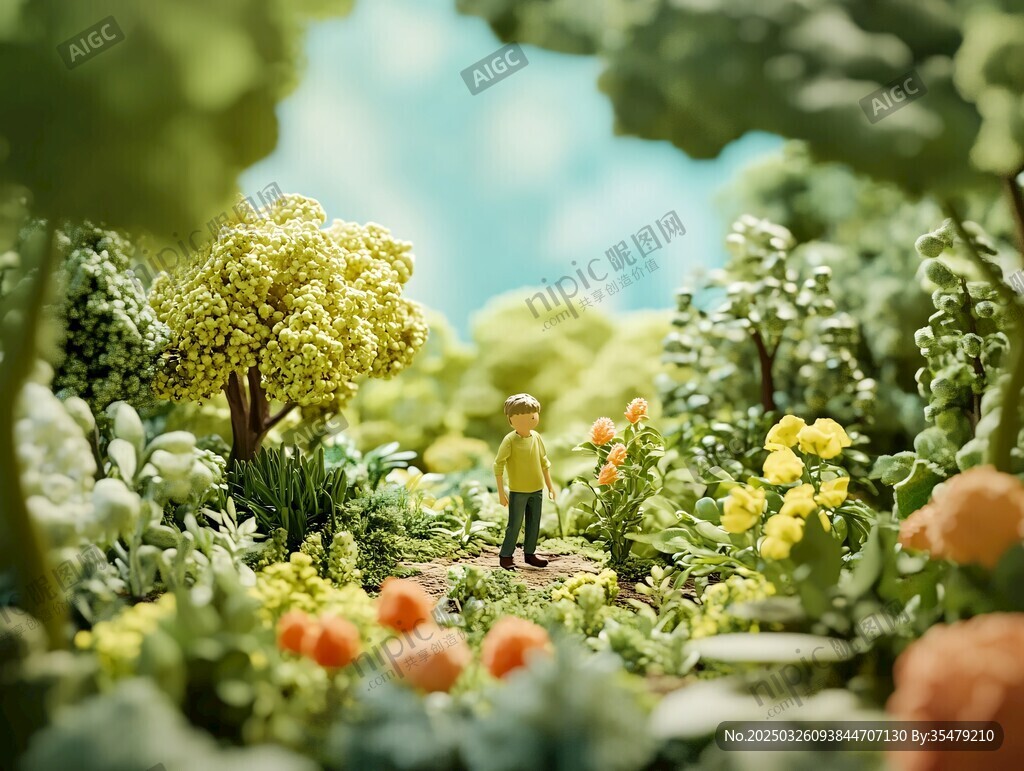奇幻小人的綠植花園之旅