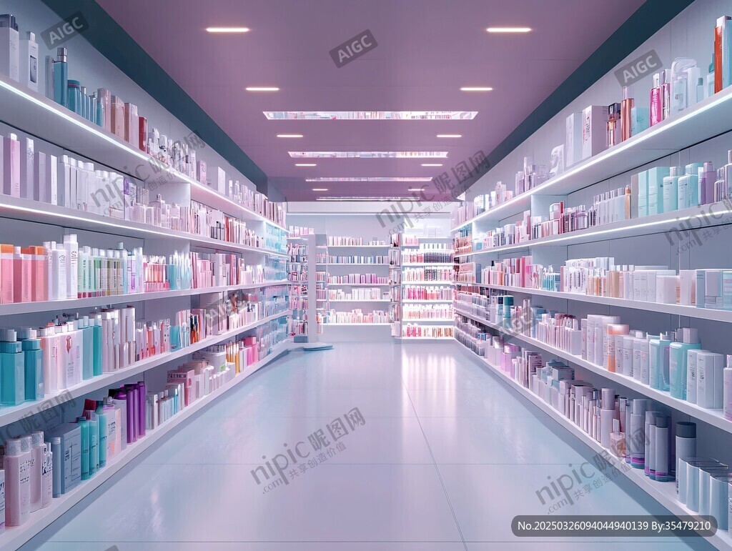 美妝用品超市內部景象