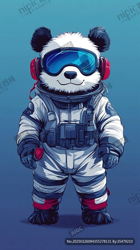 熊貓宇航員 探索宇宙的萌使者