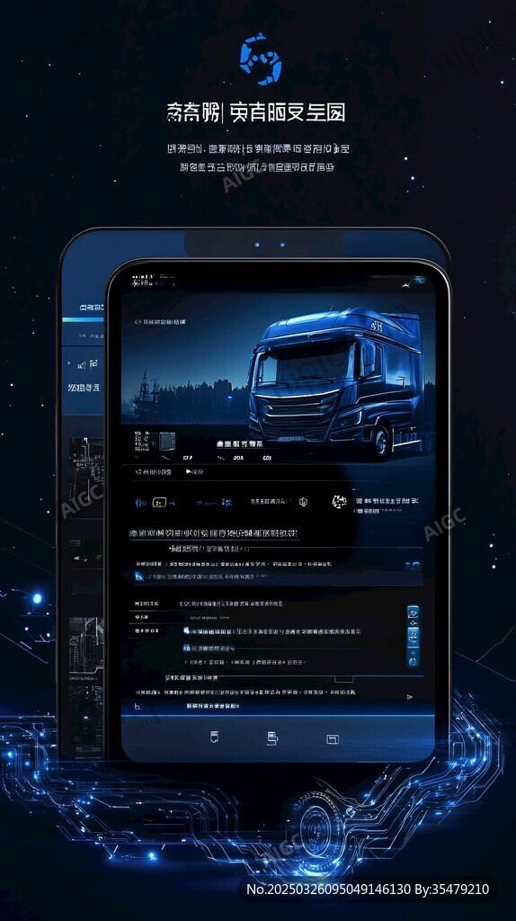 酷炫商用車交互界面展示