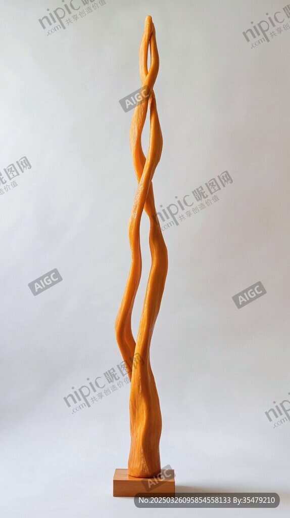 螺旋造型木雕藝術(shù)品