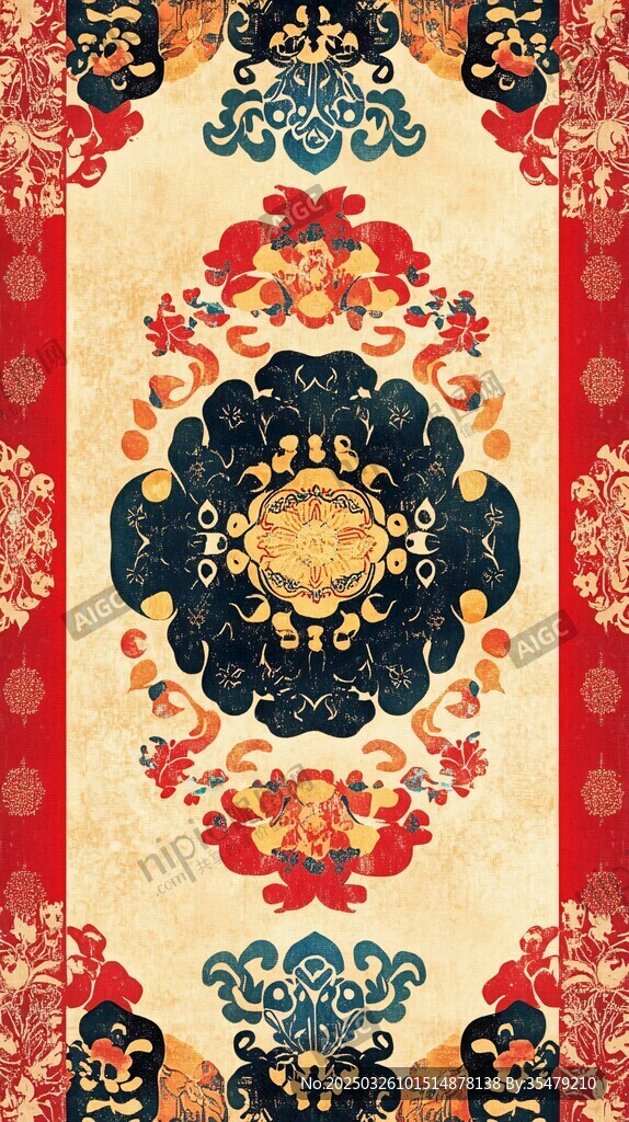 中式古典傳統花紋圖案