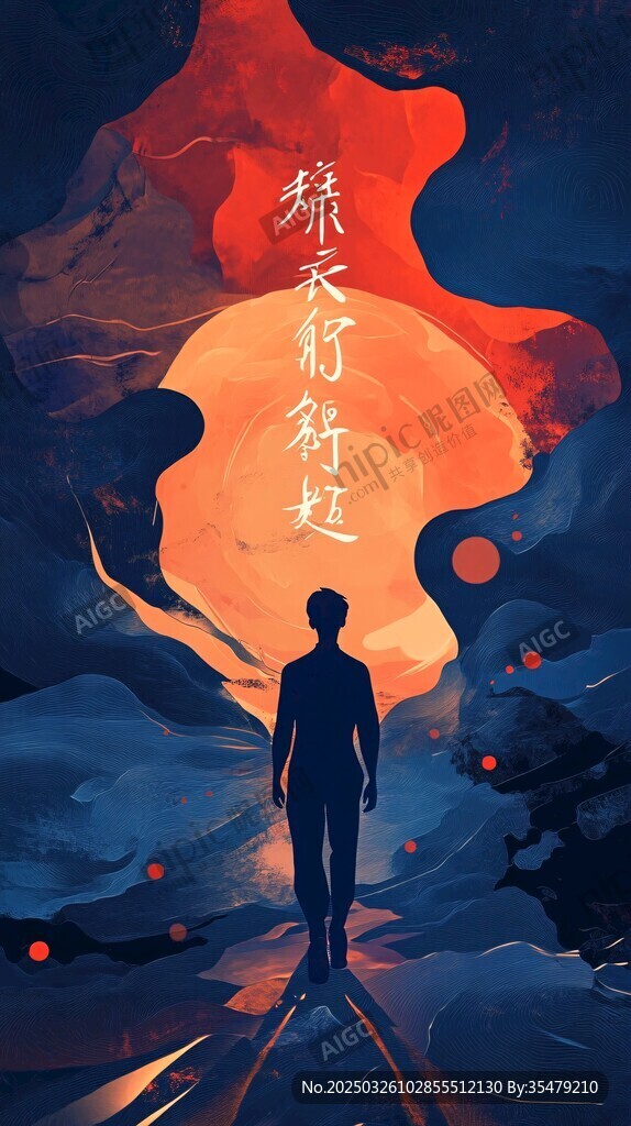 少年踏路向天際