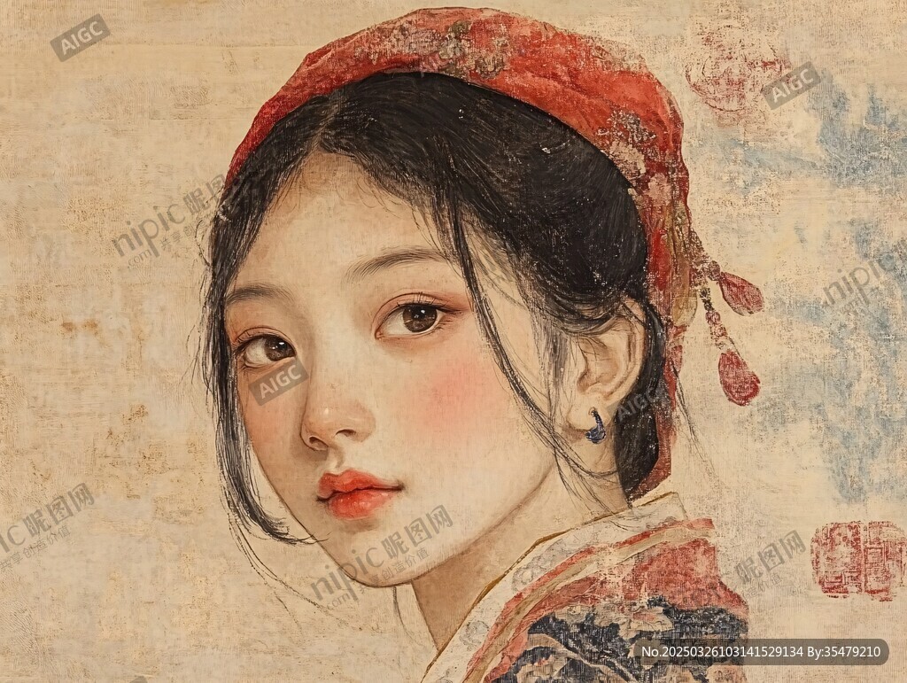 古風(fēng)少女肖像