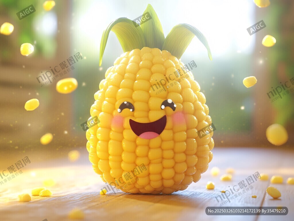 萌趣玉米菠蘿創(chuàng)意形象