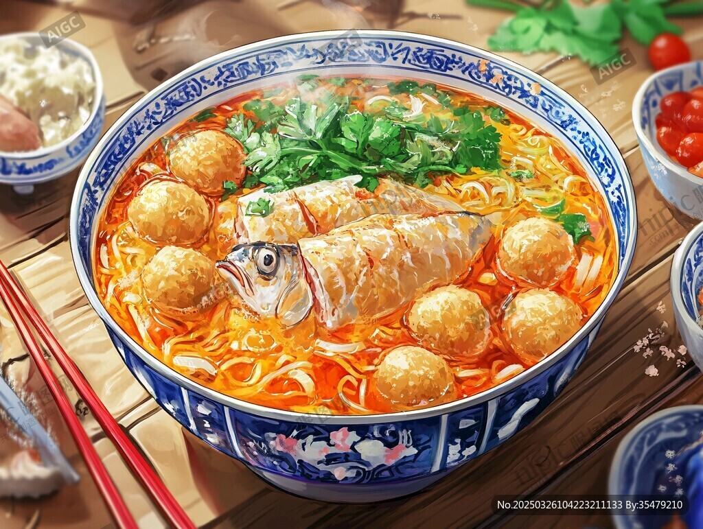 鮮香魚丸面 視覺味覺盛宴