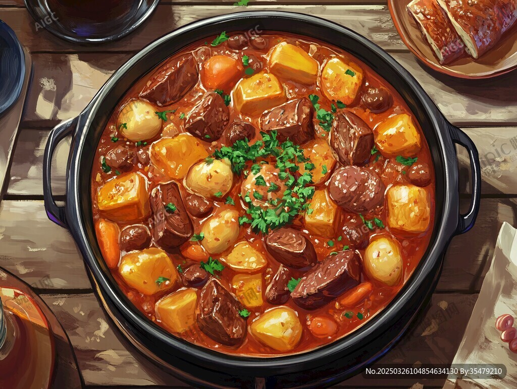 香濃牛肉燉菜誘人上桌