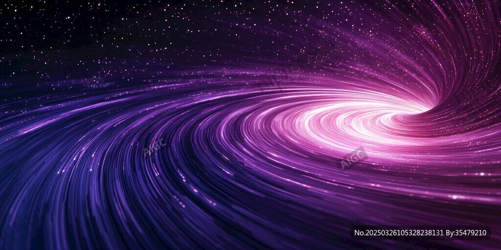 夢幻紫色宇宙星空漩渦