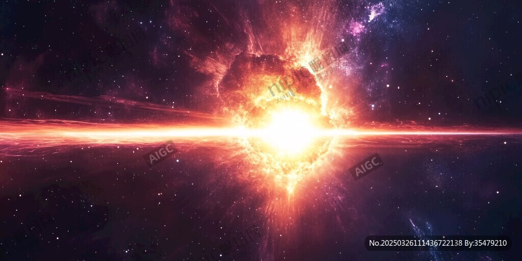 宇宙能量爆發(fā)壯麗場(chǎng)景