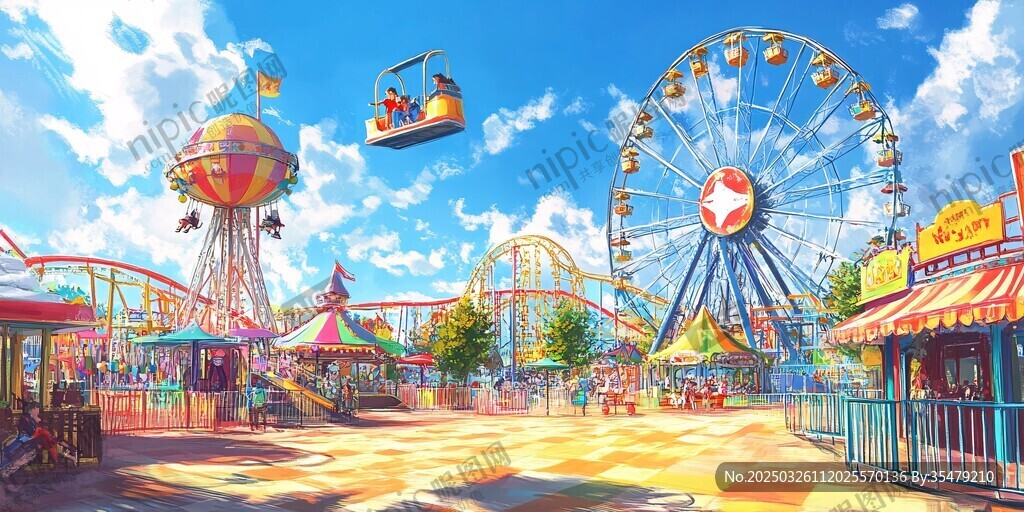 夢幻游樂園歡樂場景