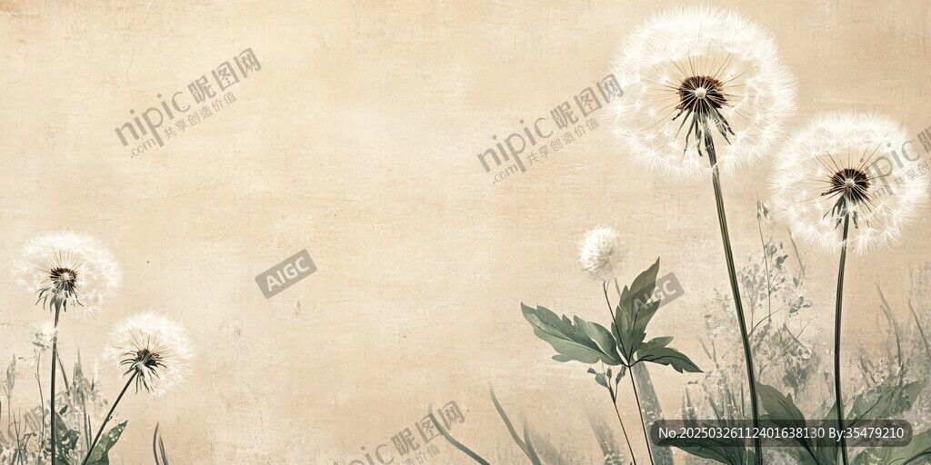 夢幻蒲公英 綻放于暖色調間