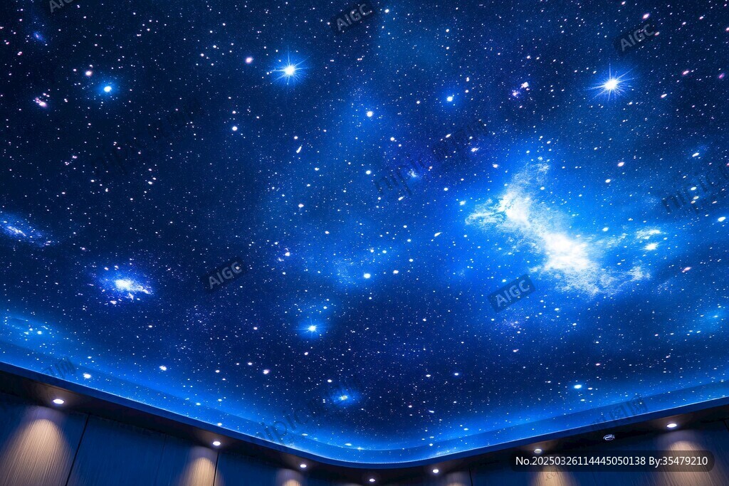 夢幻星空天花板場景