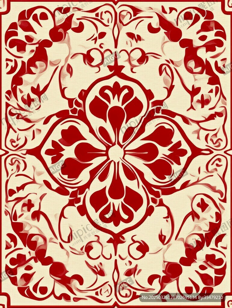 中式傳統(tǒng)花卉紋裝飾圖案